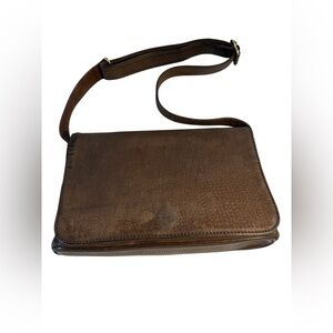 Coach Vintage Classic Sonoma Brown Nubuck Full Flap Bag 4958